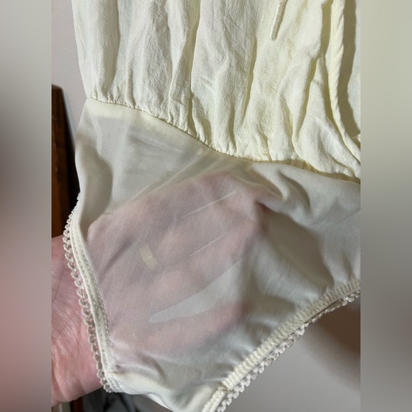 Intimately Free People — Cleo Draped Split Neck Short Sleeve Bodysuit - Picture 7 of 9